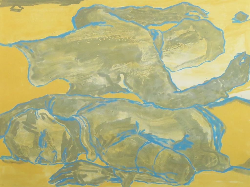 Koen Ebeling Koning: Litho, Twee figuren - Ingelijst kopen? Bied vanaf 20!