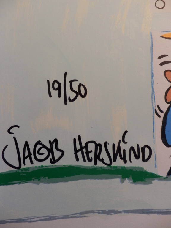 JACOB HERSKIND Gr Zeefdruk(67x90cm)  GOLF  Handgesigneerd kopen? Bied vanaf 45!