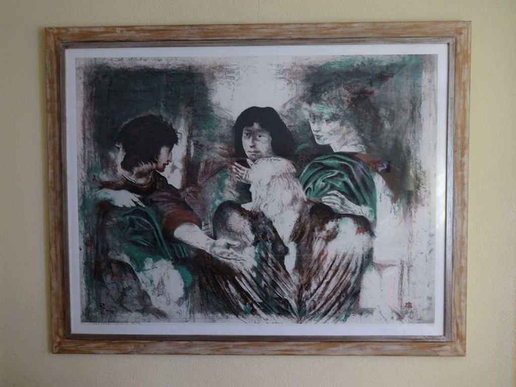 Zeer groot Litho ingelijst.  " Archangeli " kopen? Bied vanaf 680!