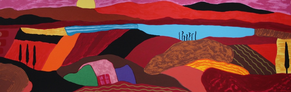 Ronald Boonacker, Toscaans Landschap III, Italië verkocht voor € 60!