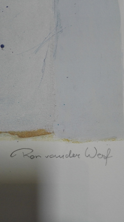 Ron van der Werf, Zeefdruk op papier, Titel: "  Etude I " kopen? Bied vanaf 50!