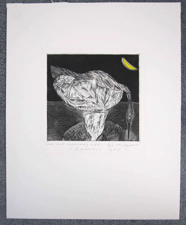 Kees spermon ets/aquatint uit 1982 verkocht voor € 60!