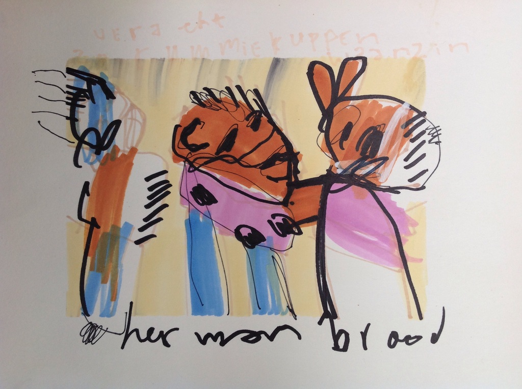 Herman Brood tekening origineel verkocht voor € 241!