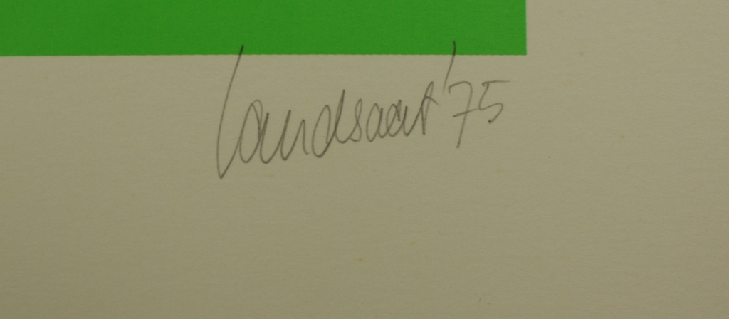Hans Landsaat, Zeefdruk, 1975 kopen? Bied vanaf 50!