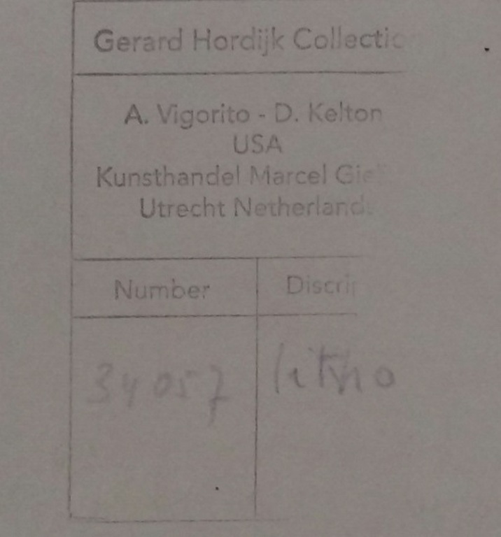 Gerard Hordijk 1899-1958. Litho, stadsgezicht Amsterdam kopen? Bied vanaf 40!