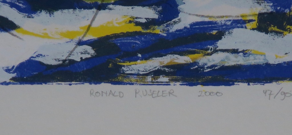 Ronald Ruseler: Litho, Eilanden -Ingelijst kopen? Bied vanaf 1!