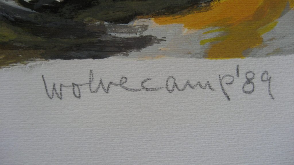 Wolvecamp Theo - Handgesigneerde zeefdruk - Abstracte compositie - VI / L ex. kopen? Bied vanaf 225!