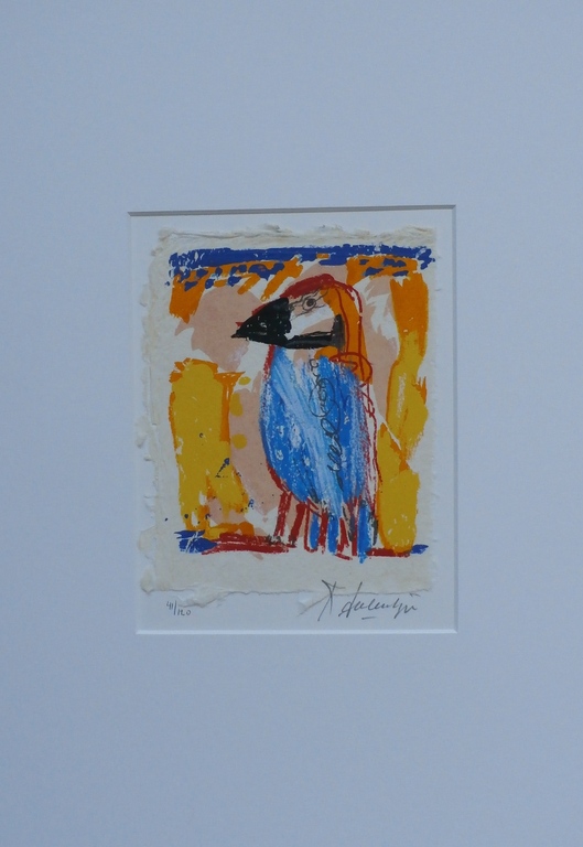 Kees Salentijn - litho: IJsvogel - handgesigneerd  verkocht voor € 55!