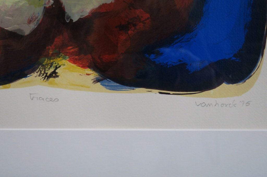 Hans Vanhorck: Zeefdruk, Traces - Ingelijst kopen? Bied vanaf 20!