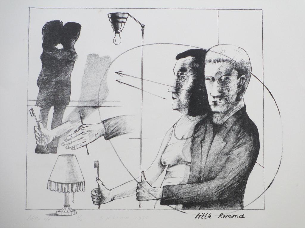 Kees Spermon, Little Romance, Litho 1973 verkocht voor € 80!