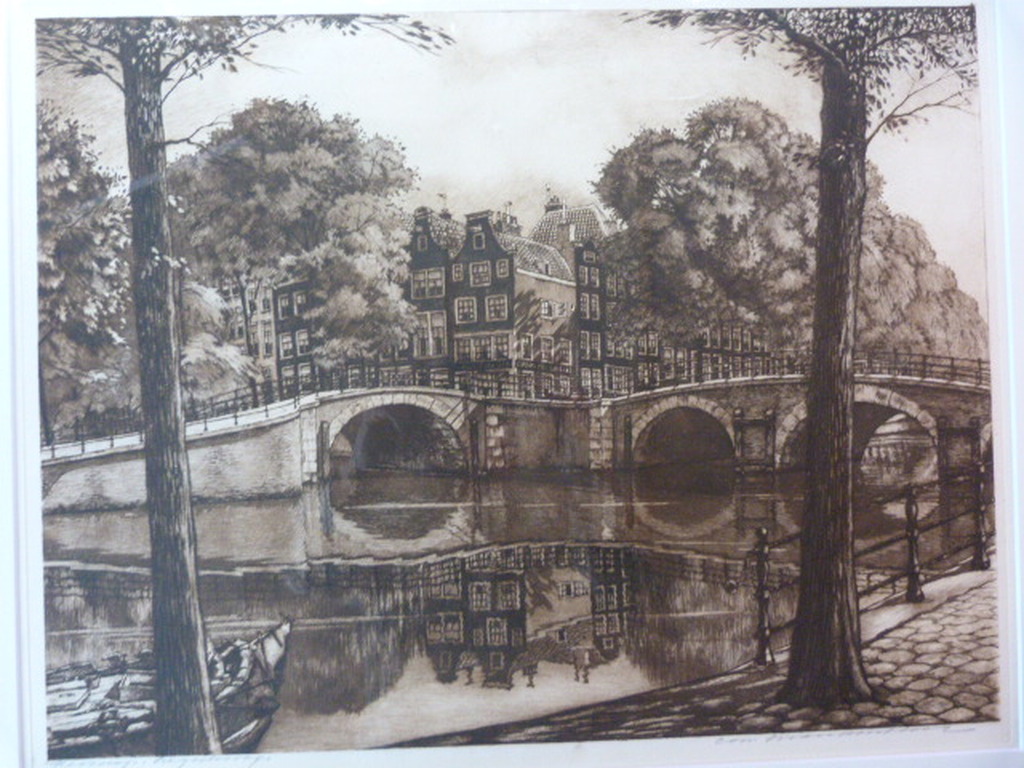 Corn. Brandenburg  ( 1884 – 1954 ) - Keizersgracht -Reguliersgracht te Amsterdam kopen? Bied vanaf 110!
