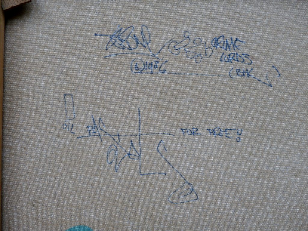 Jasper Krabbe - Collage/gemengde techniek op doek: The 2nd time zone - 1986 kopen? Bied vanaf 1100!