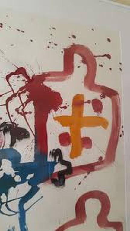 ANTON HEYBOER, gesigneerde gouache op papier, groot werk kopen? Bied vanaf 239!