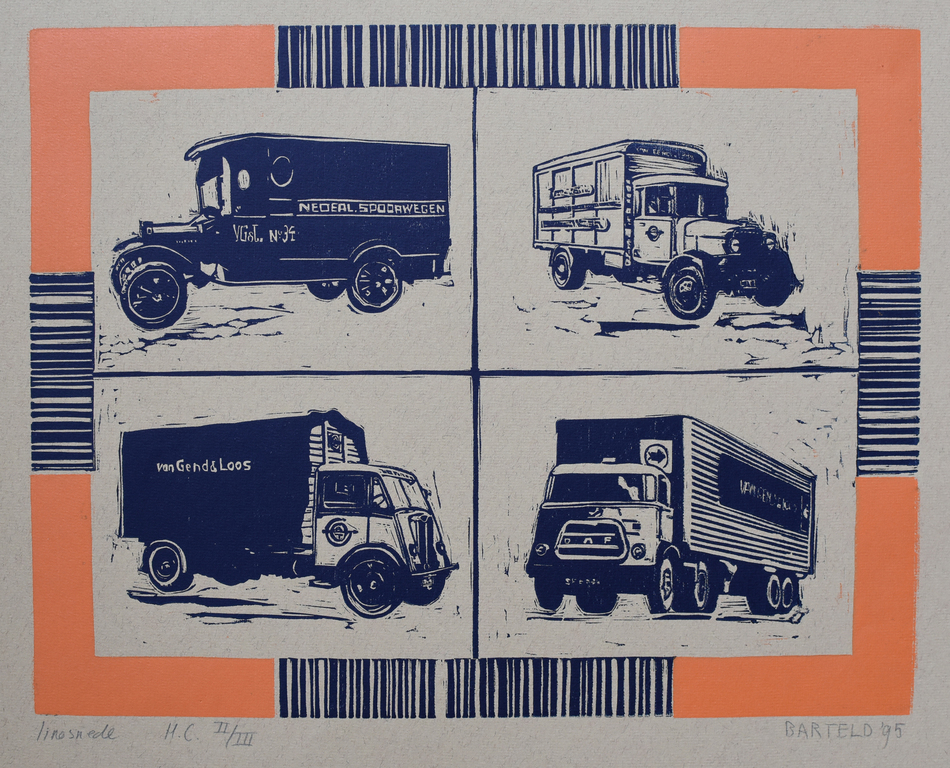 Barteld (Evenhuis), Linosnede  # van GEND & LOOS # oplage 3, mint- kopen? Bied vanaf 1!