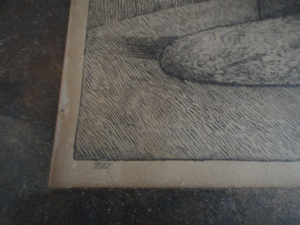 Hollandse school, gesigneerd Jongerius, ets, stilleven met specht kopen? Bied vanaf 1!