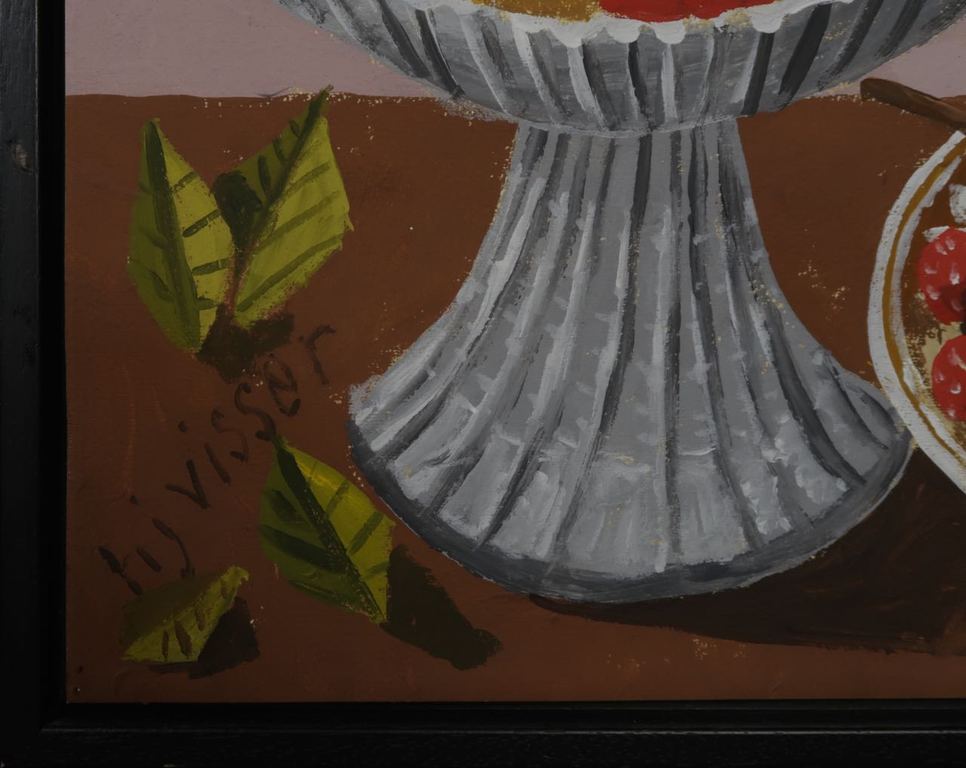 Hendrik Jan Visser: Acryl, Stilleven - Ingelijst kopen? Bied vanaf 20!