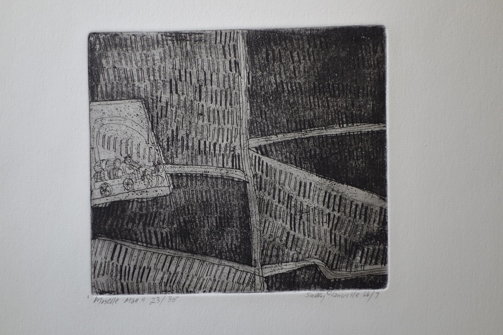 Sally Glanville, ets aquatint, Amerika/Utrecht. kopen? Bied vanaf 10!