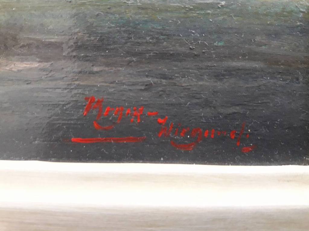 Rolf Dieter Meyer-Wiegand (1929-2006) - Kasteel aan rivier. kopen? Bied vanaf 199!