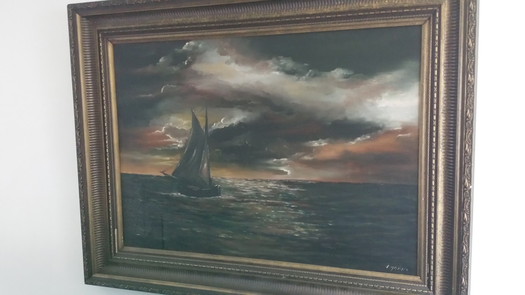 schilderij van schip op zee  kopen? Bied vanaf 15!