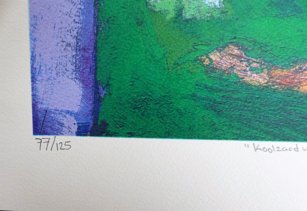 Jentsje Popma,zeefdruk op papier,Koolzaad met fluitekruid,Handgesigneerd kopen? Bied vanaf 75!