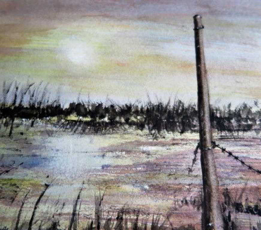 Toegeschreven aan Jan Goedhart (ongesigneerd) -Vogels in polder -in nette lijst kopen? Bied vanaf 1!