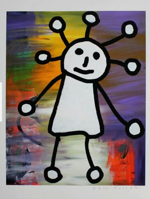 Paul Kostabi-pop-up-giclee verkocht voor € 35!