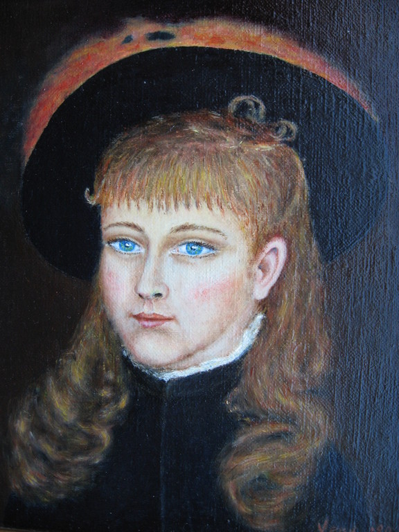Kunstenaar onbekend - Portret van een meisje - Olie/Acryl op board kopen? Bied vanaf 1!