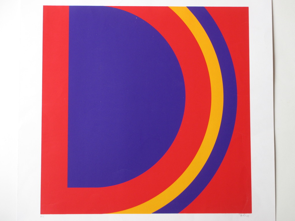 Onbekende kunstenaar, Vorm en Kleur, Zeefdruk verkocht voor € 45!