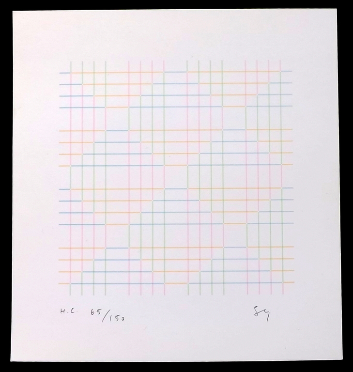 Shizukoyo Shikawa - 3x abstracte gesigneerd kleuren litho.  kopen? Bied vanaf 1!