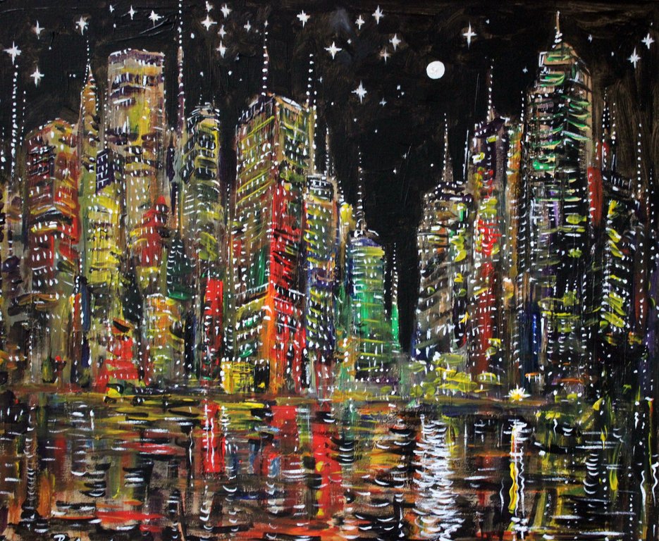 Elena Polyakova: Acrylverf , New York verkocht voor € 99!