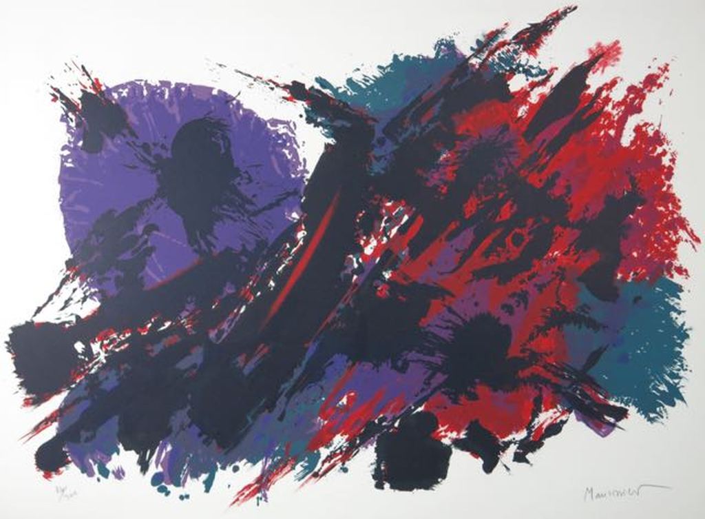 Alfred Manessier: Litho, Composition verkocht voor € 100!