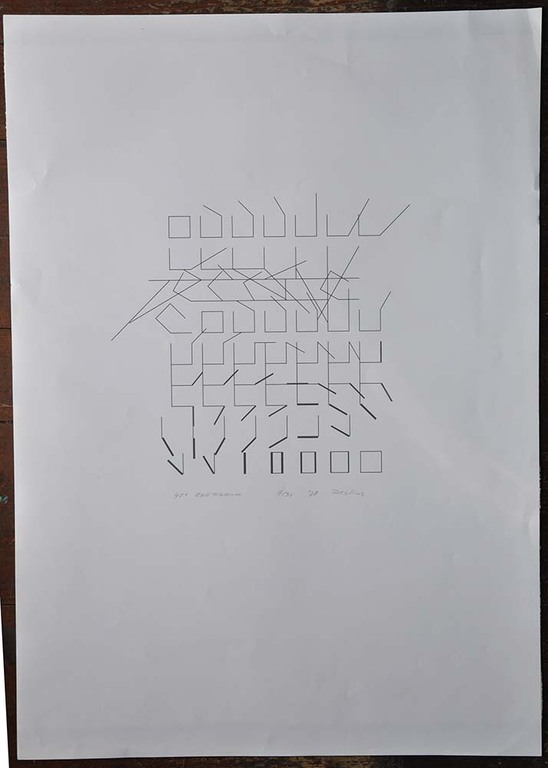 Henk Deylius, Zeefdruk, z.t. '42e zeefdruk', 9/30, 1978  kopen? Bied vanaf 75!