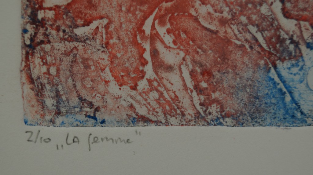 Tanja Boxman - gesigneerde ets - La Femme - 1995 kopen? Bied vanaf 10!