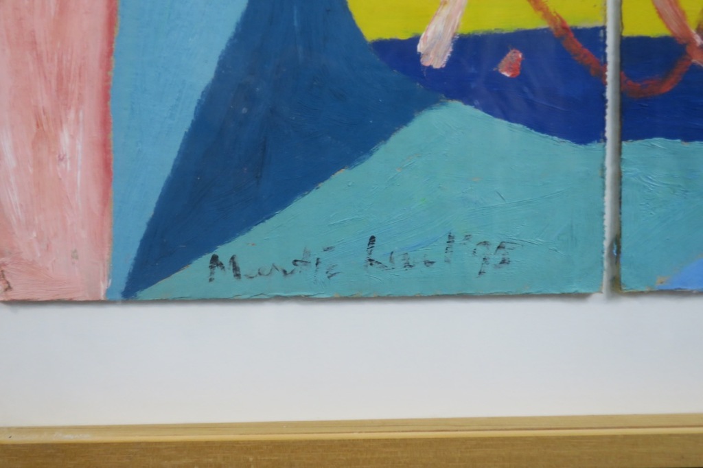 Meertje Kaal: Gemengde techniek op karton, Odysseus boot - Ingelijst kopen? Bied vanaf 35!