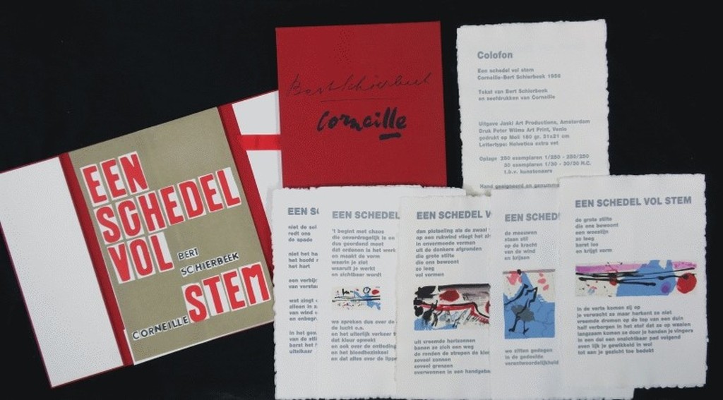 Corneille: Map met gedichten van Bert Schierbeek, Een schedel vol stem verkocht voor € 81!