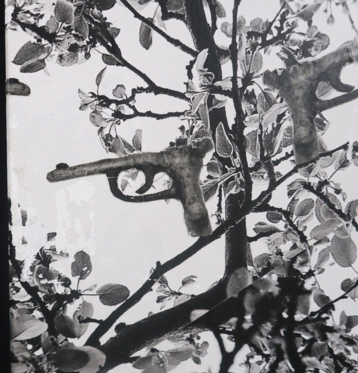 Jacqueline Overberg: Foto en collage op paneel, Z.T. II kopen? Bied vanaf 1!