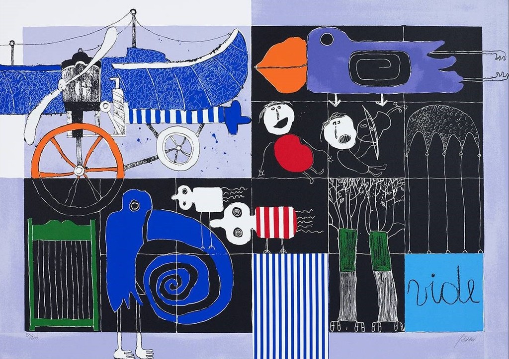 Christian Silvain: Zeefdruk, The Blind Bird kopen? Bied vanaf 120!