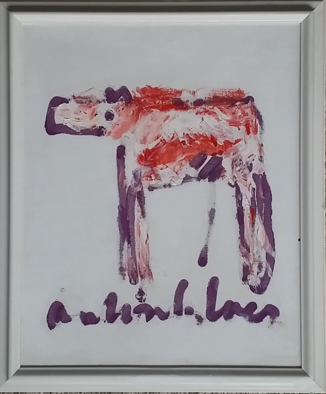 Anton Heyboer  - Olieverf op doek  verkocht voor € 550!