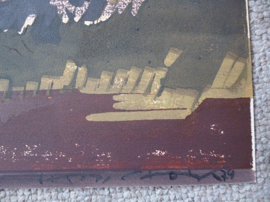 Hein Stork - kleurenlinosnede - Zweeds landschap met een meer kopen? Bied vanaf 125!