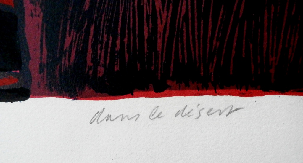 Corneille - litho: Dans le désert - 1976 kopen? Bied vanaf 275!