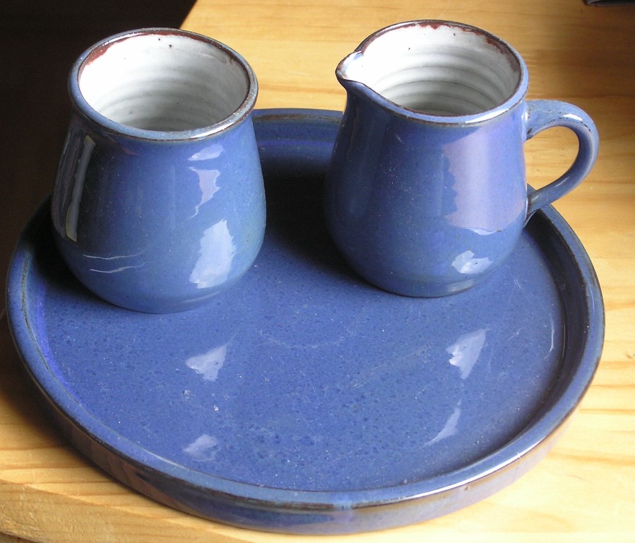 Potterie Het Steenuiltje Rijswijk - Schaal met twee bekers kopen? Bied vanaf 1!