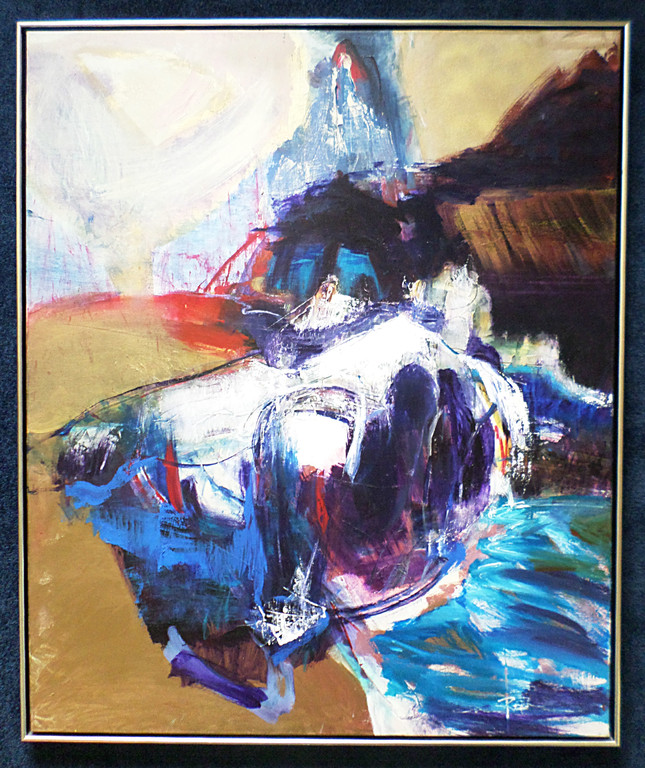 Monica van Rijn - Breakthrough, olieverf op doek (mooi ingelijst, zeer groot) kopen? Bied vanaf 450!