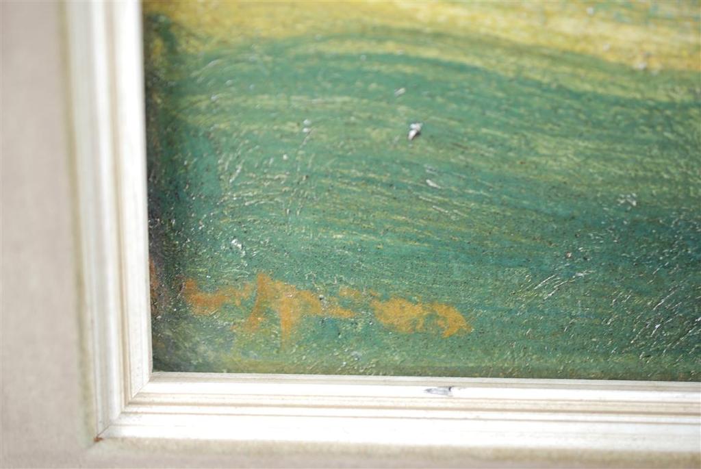 FLORIS JESPERS OLIE OP DOEK "ZEEZICHT"  kopen? Bied vanaf 800!