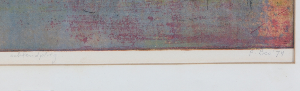 Peter Bes: Ets/Aquatint, Ingelijst kopen? Bied vanaf 65!