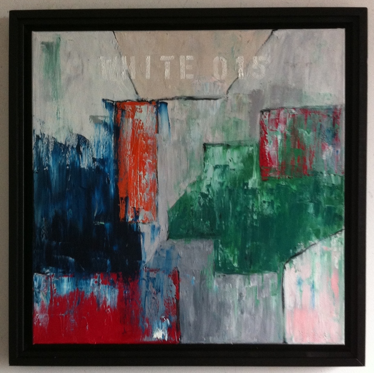 " White 015 " - John Foppen - olieverf op canvas - gesigneerd. verkocht voor € 139!