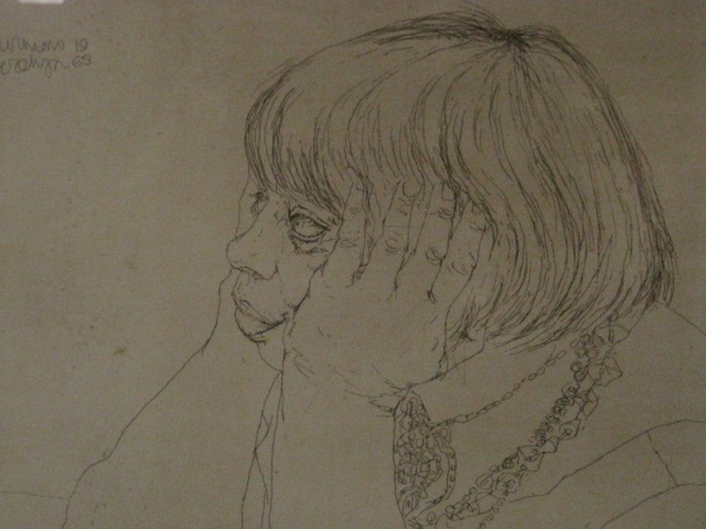 Herman Gordijn (1936-) eigen druk ets 1963 "vrouw" handgesigneerd  kopen? Bied vanaf 1!