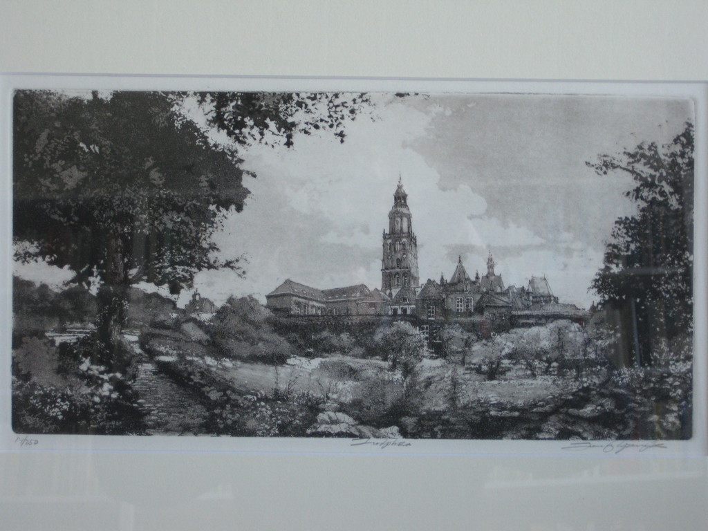 Jan van Rijsewijk (Cornelis Jan), Zicht op Zutphen.  kopen? Bied vanaf 20!