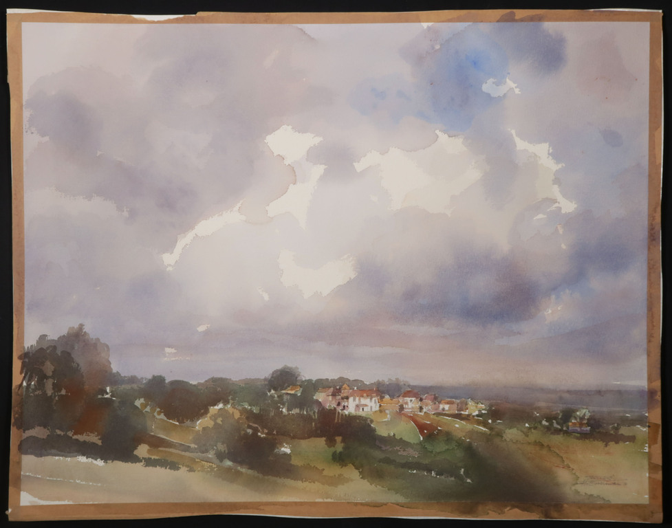 Hen Euverman: Aquarel, Dordogne kopen? Bied vanaf 40!