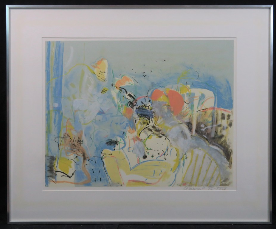 Kees van Bohemen: Litho, Z.T. - Ingelijst verkocht voor € 120!