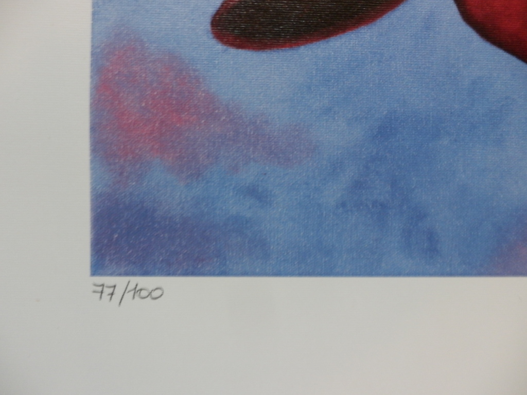 PATTY HARPENAU   Giclee   ROOD TASJE  Handgesigneerd!! kopen? Bied vanaf 35!